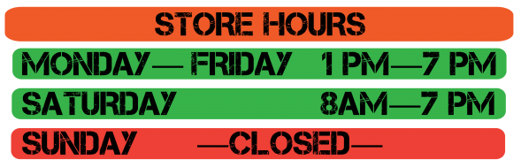 Shop Hours
